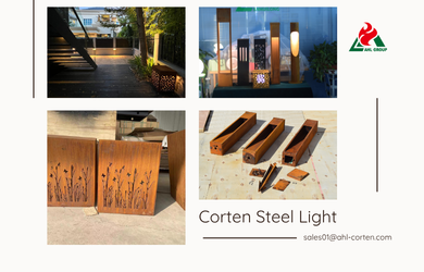 Corten Steel Outdoor Light